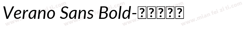 Verano Sans Bold字体转换